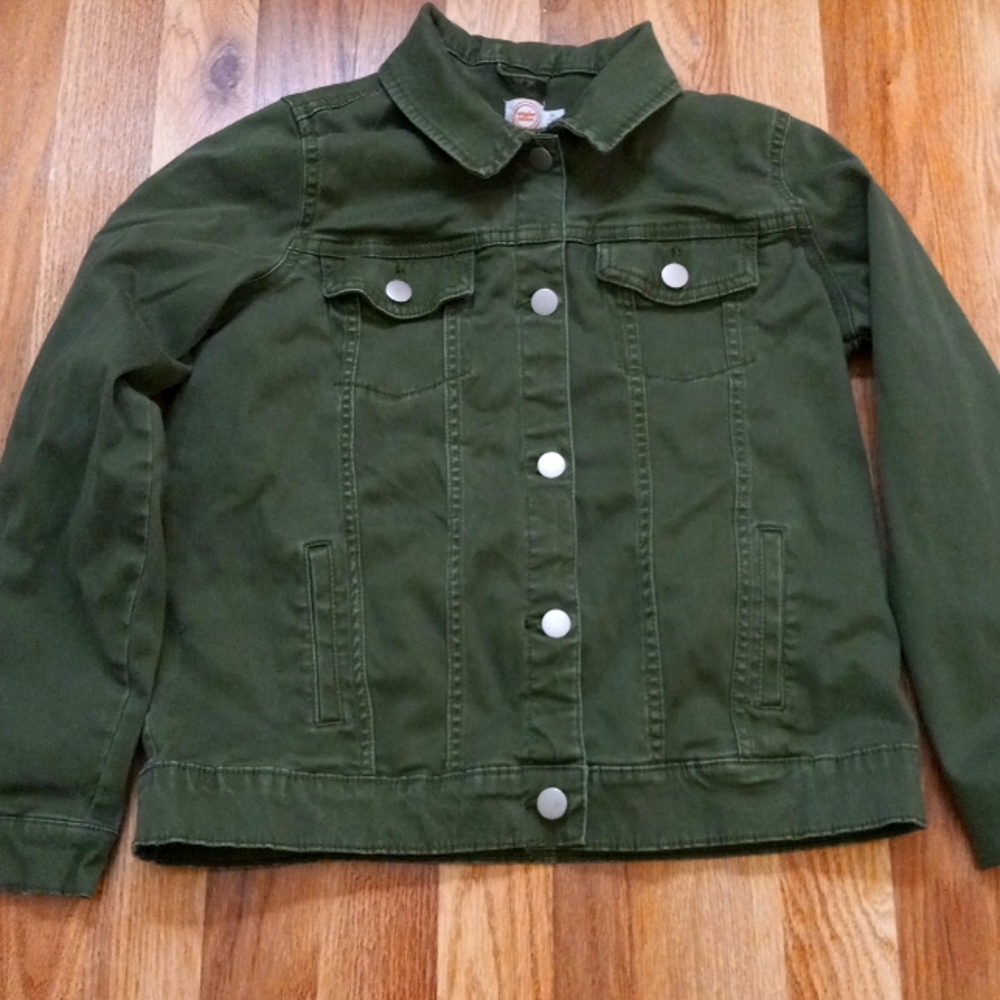 Green Jean jacket